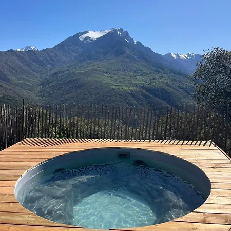 Dome Avec Privatif, Vue Montagne & Acces Piscine - Domaine L'aghja Luksustelt Vallica